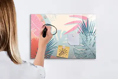 Magnetisk skrivtavla med penna i pastellutförande