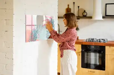 Magnetisk skrivtavla med penna i pastellutförande