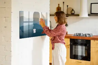 Magnetisk rittavla landskapsabstraktion