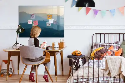 Magnetisk rittavla landskapsabstraktion