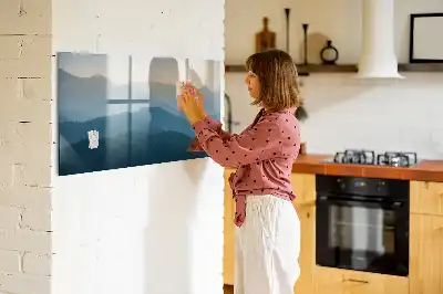 Magnetisk rittavla landskapsabstraktion