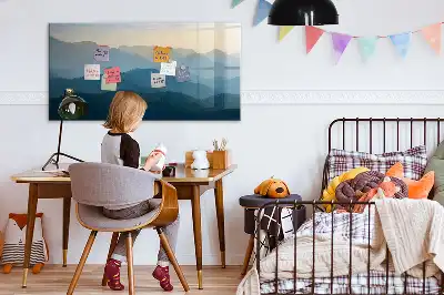 Magnetisk rittavla landskapsabstraktion