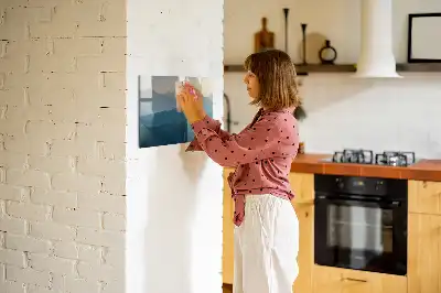Magnetisk rittavla landskapsabstraktion