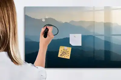 Magnetisk rittavla landskapsabstraktion