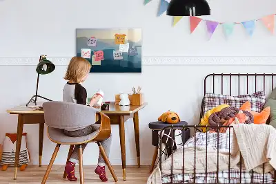 Magnetisk rittavla landskapsabstraktion