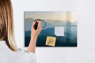 Magnetisk rittavla landskapsabstraktion