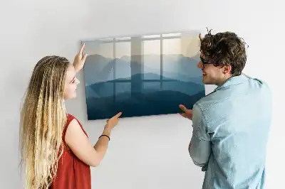 Magnetisk rittavla landskapsabstraktion