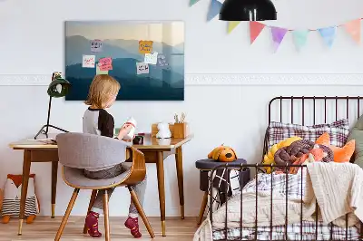 Magnetisk rittavla landskapsabstraktion