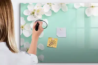 Magnetisk tavla med penna motiv med flytande tusenskönor