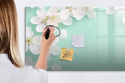 Magnetisk tavla med penna motiv med flytande tusenskönor