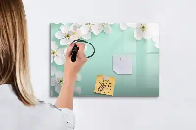 Magnetisk tavla med penna motiv med flytande tusenskönor