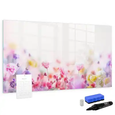 Magnetisk rittavla med motiv av ängsblommor