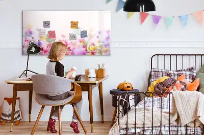 Magnetisk rittavla med motiv av ängsblommor