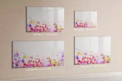Magnetisk rittavla med motiv av ängsblommor