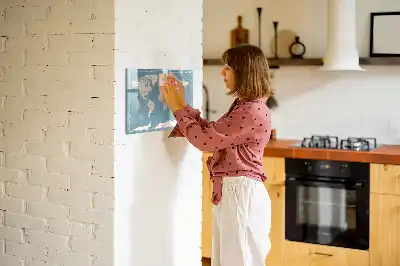 Världskarta magnetisk tavla med penna i vintageutförande