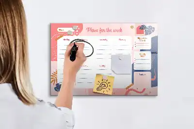Veckoplanerare magnetisk rittavla