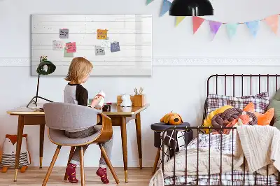 Magnetisk tavla med penna motiv av träpaneler