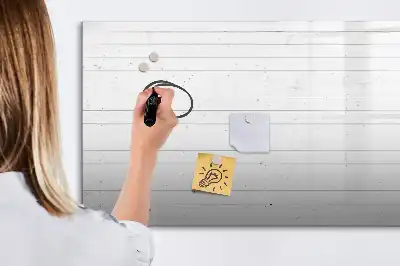 Magnetisk tavla med penna motiv av träpaneler