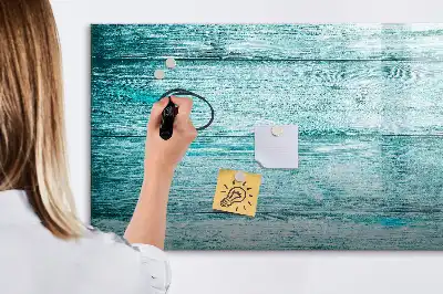 Magnetisk rittavla i gammalt blått trä