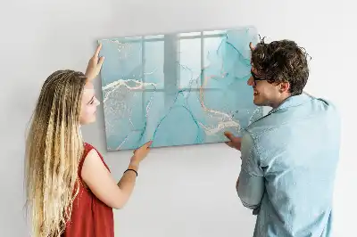 Magnetisk rittavla med dekorativt marmormönster