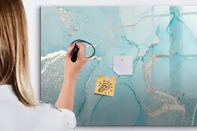 Magnetisk rittavla med dekorativt marmormönster