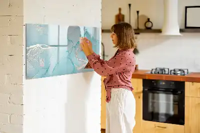 Magnetisk rittavla med dekorativt marmormönster