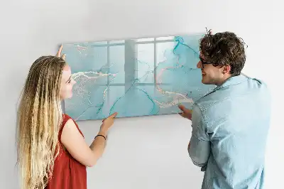 Magnetisk rittavla med dekorativt marmormönster