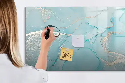 Magnetisk rittavla med dekorativt marmormönster