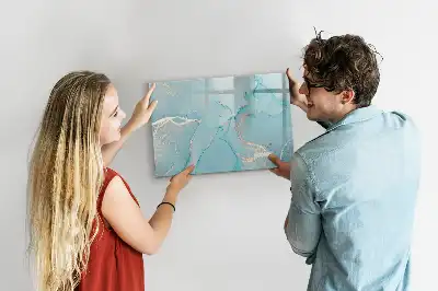 Magnetisk rittavla med dekorativt marmormönster