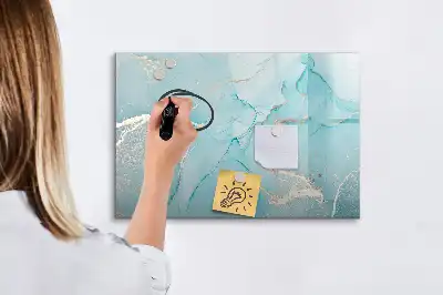 Magnetisk rittavla med dekorativt marmormönster
