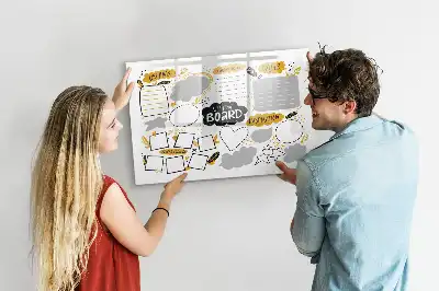Magnetisk tavla med penna för nyårsmål