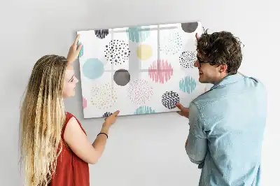 Magnetisk tavla med penna med geometriskt mönster