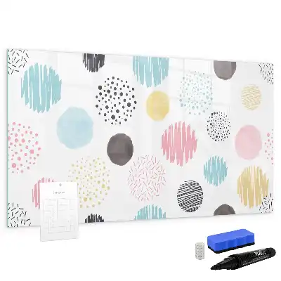 Magnetisk tavla med penna med geometriskt mönster