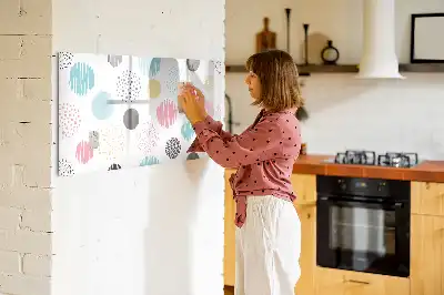 Magnetisk tavla med penna med geometriskt mönster