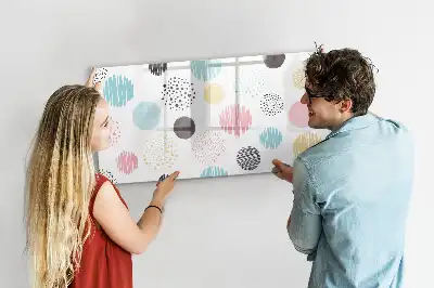 Magnetisk tavla med penna med geometriskt mönster