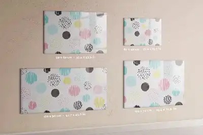 Magnetisk tavla med penna med geometriskt mönster