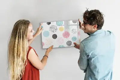 Magnetisk tavla med penna med geometriskt mönster