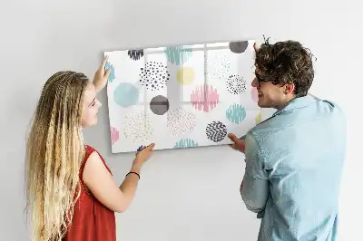 Magnetisk tavla med penna med geometriskt mönster