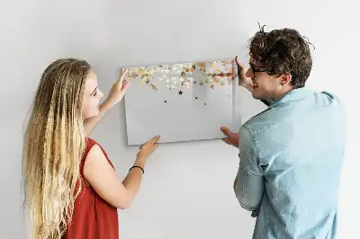 Magnetisk tavla med penna stjärnmönster