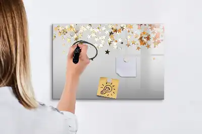 Magnetisk tavla med penna stjärnmönster