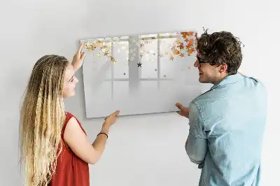 Magnetisk tavla med penna stjärnmönster