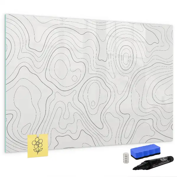 Magnetisk tavla med penna motiv stänkabstraktion