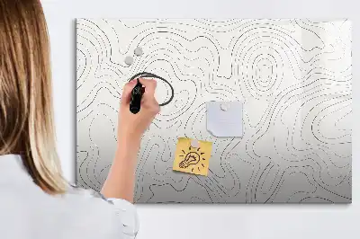 Magnetisk tavla med penna motiv stänkabstraktion