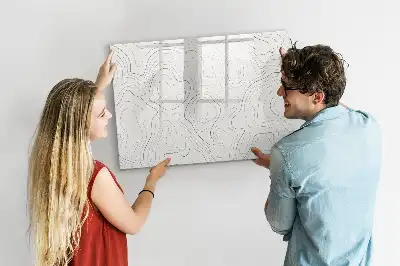 Magnetisk tavla med penna motiv stänkabstraktion