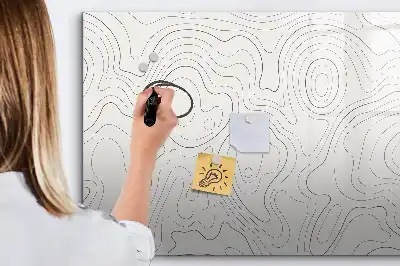 Magnetisk tavla med penna motiv stänkabstraktion