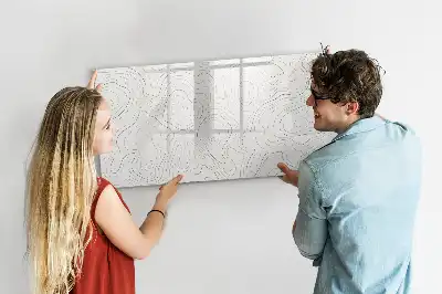 Magnetisk tavla med penna motiv stänkabstraktion