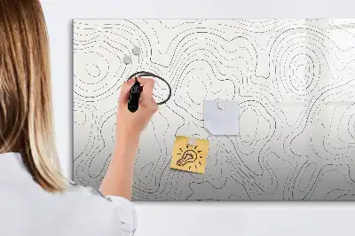 Magnetisk tavla med penna motiv stänkabstraktion