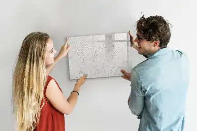 Magnetisk tavla med penna motiv stänkabstraktion