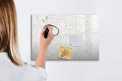 Magnetisk tavla med penna motiv stänkabstraktion