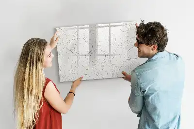 Magnetisk tavla med penna motiv stänkabstraktion